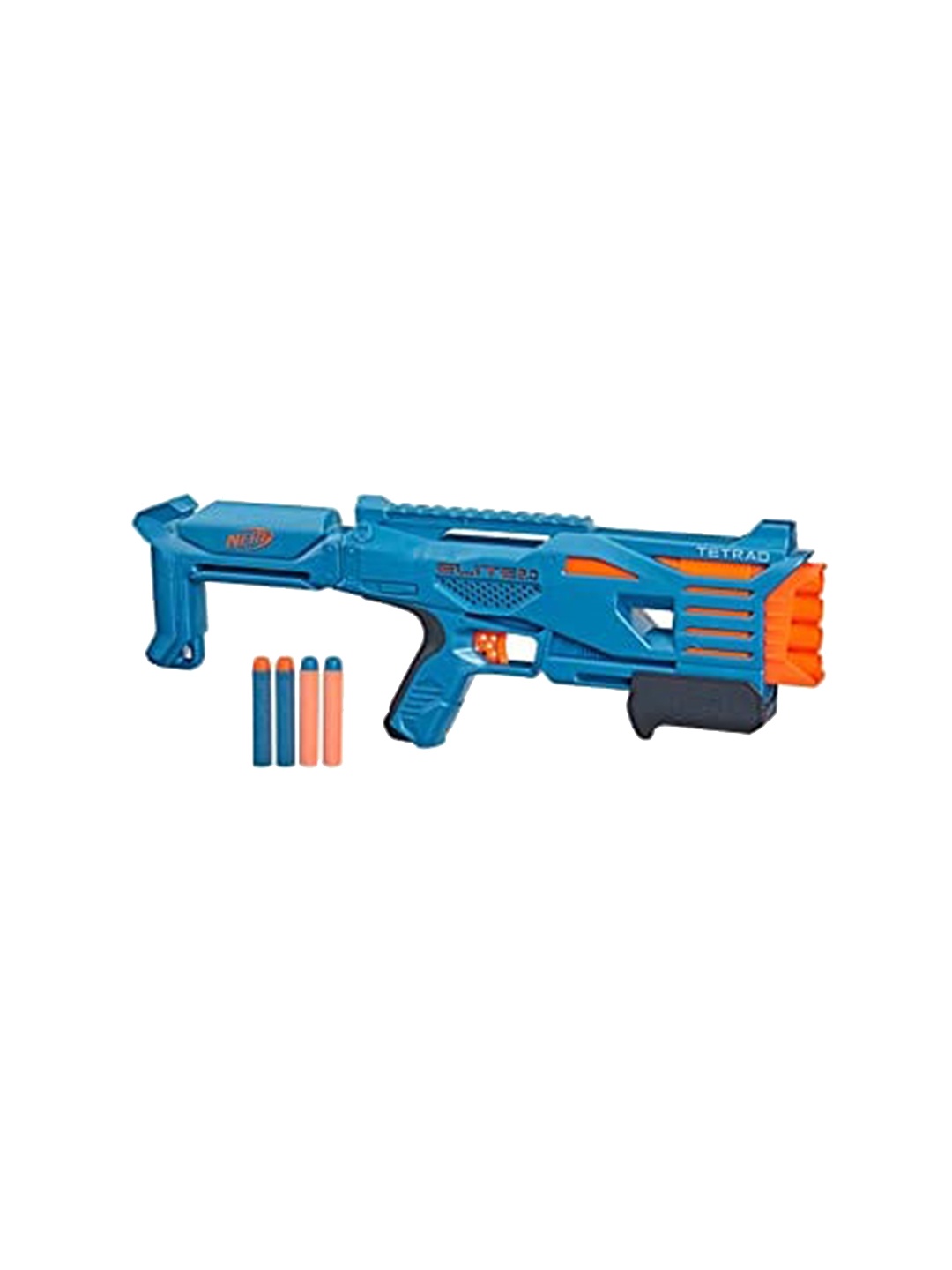 

NERF Elite 2.0 Tetrad QS-4 Blaster -4 Elite Darts, Blue