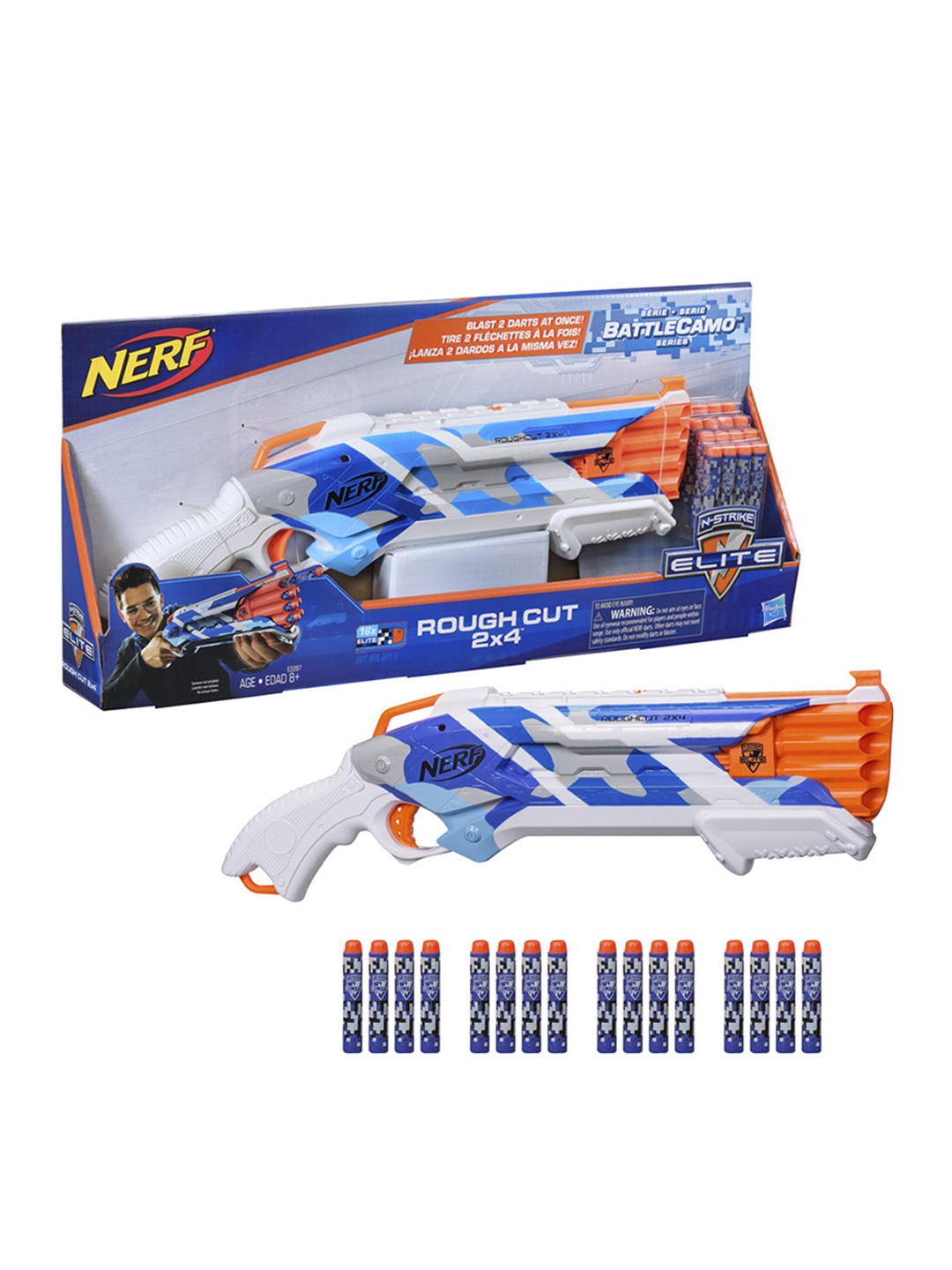 

NERF Boys N-Strike Elite Battle Camo Series Rough Cut, White
