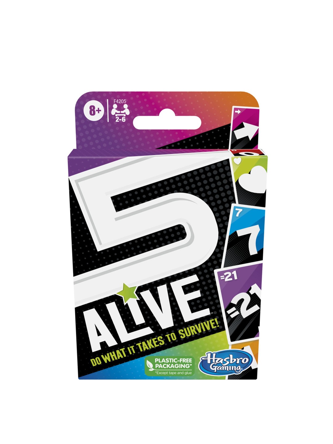 

Hasbro Gaming Kids 5 Alive Card Game-Fun Family Game, White