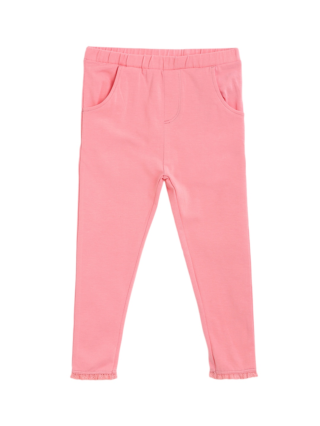 

next Girls Pink Solid Leggings