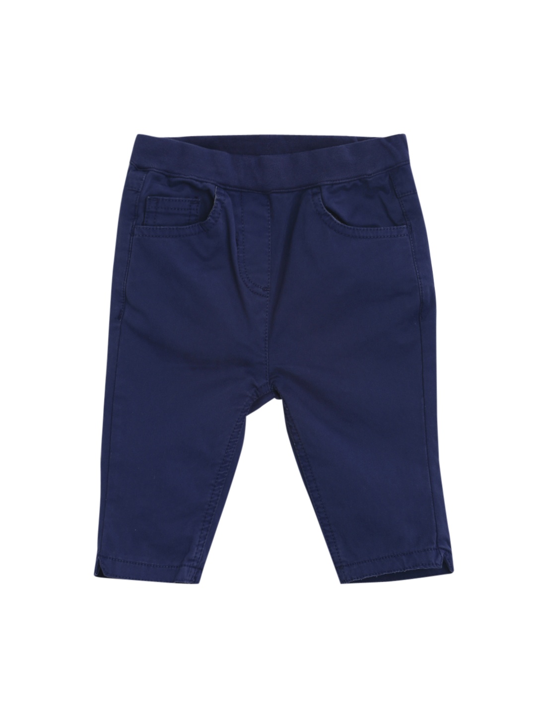 

MINI KLUB Girls Navy Blue Solid Regular Fit Capris