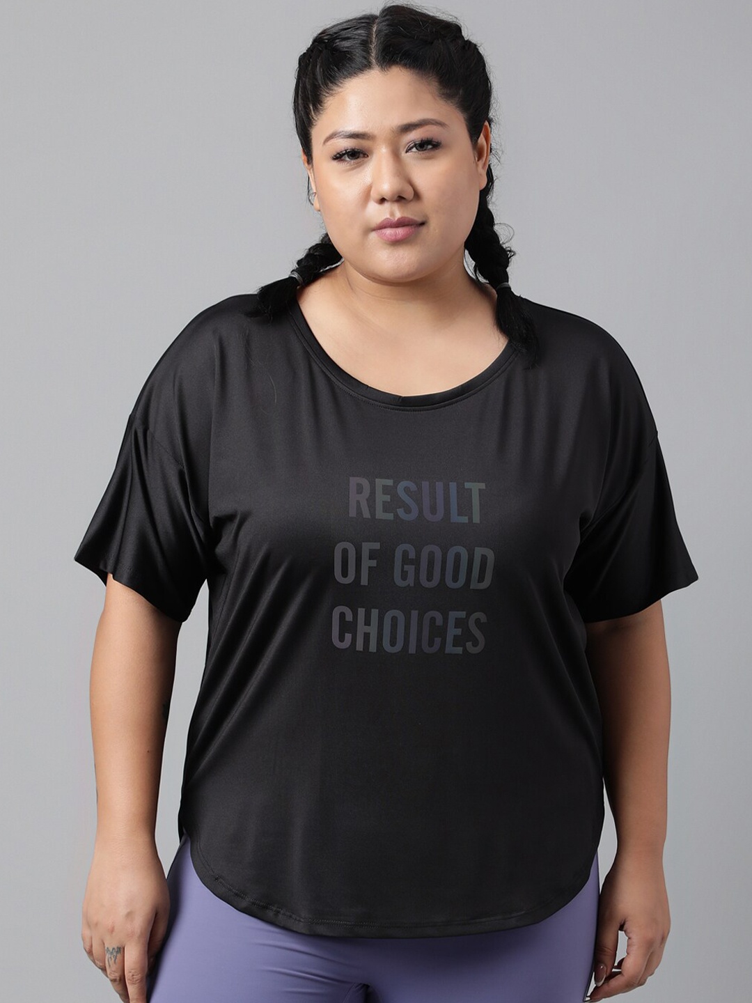 

MKH Typography Printed Relaxed Fit Dri-FIT T-shirt, Black