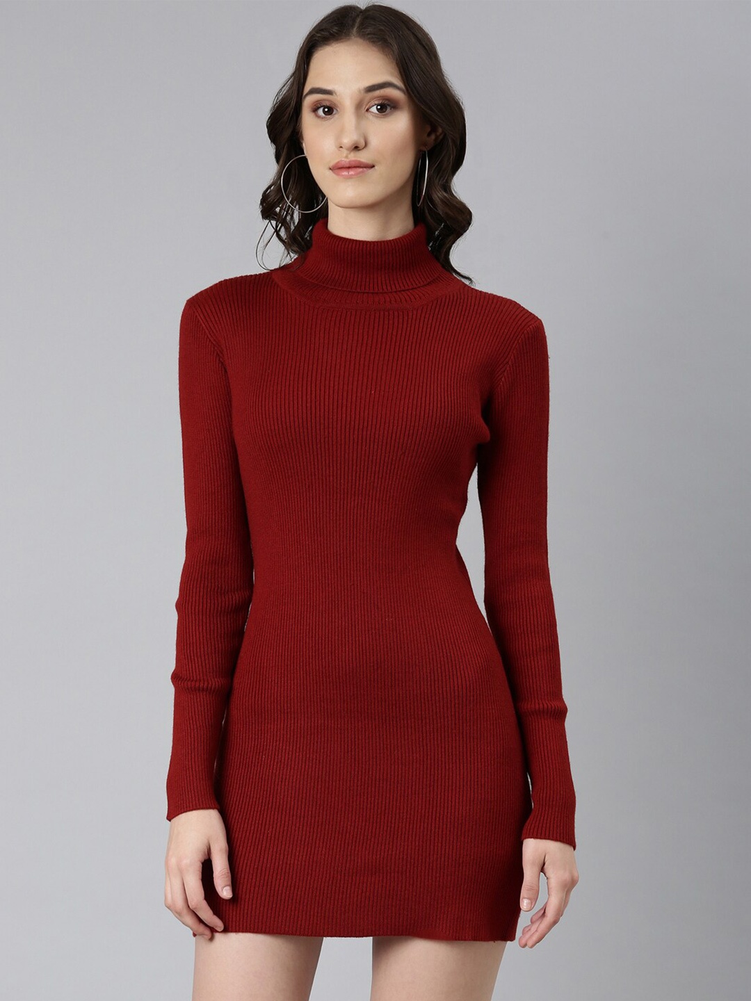 

SHOWOFF Maroon Dress