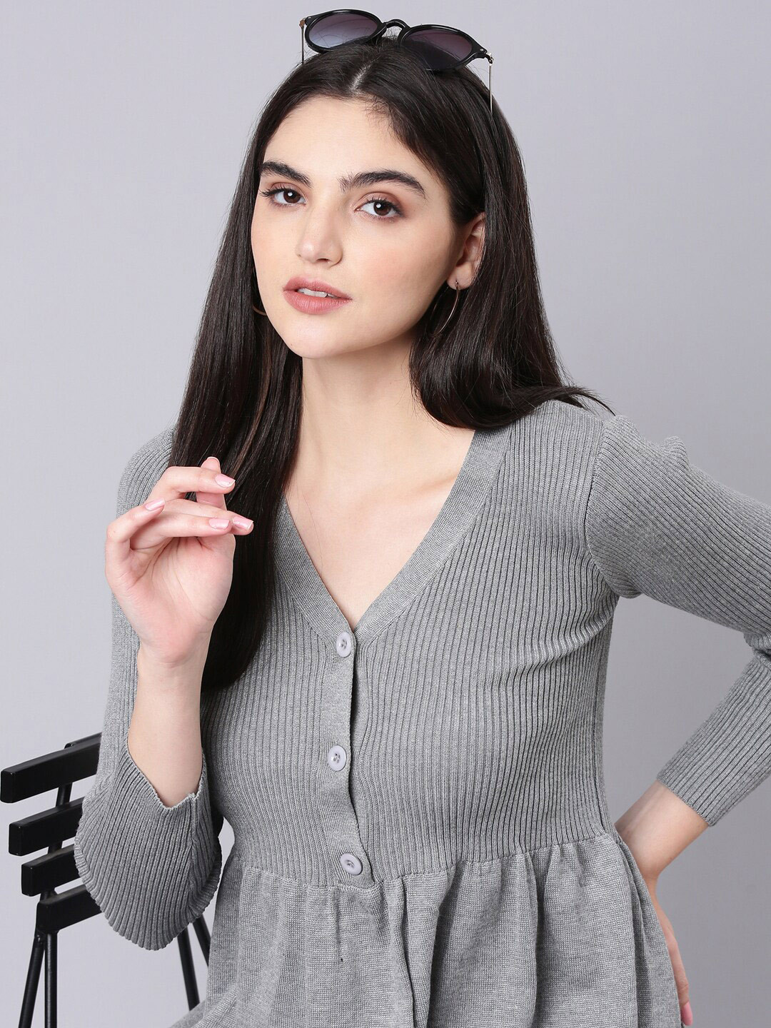 

SHOWOFF Grey A-Line Dress
