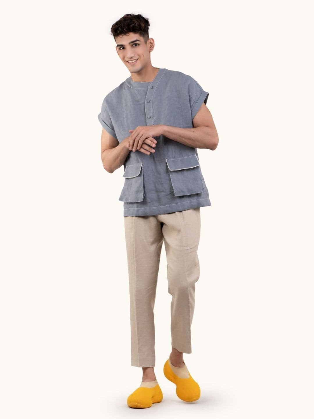 

ted ferde Classic Regular Fit Opaque Casual Shirt, Grey