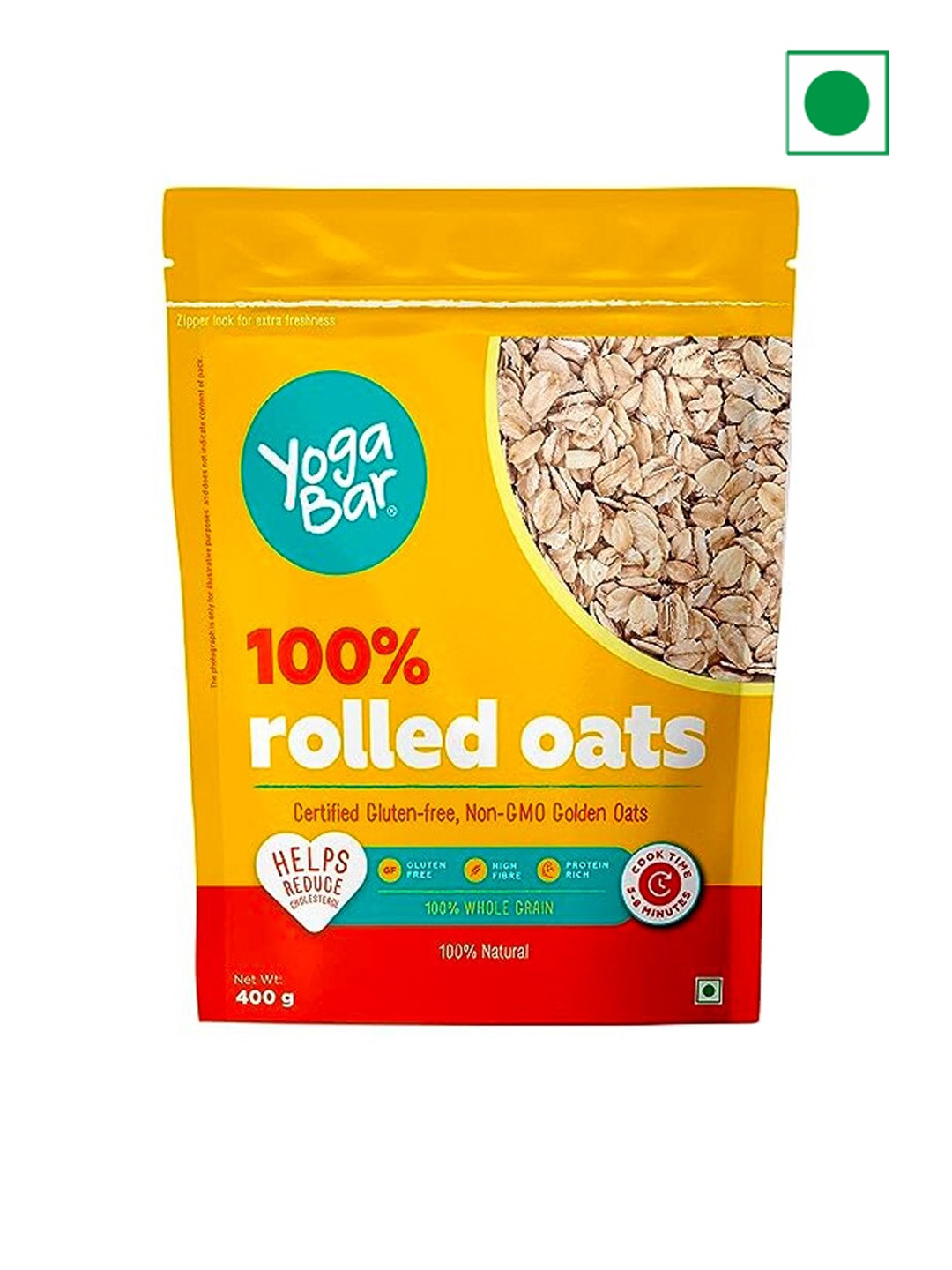 

Yogabar Rolled Oats-400 gms, Yellow