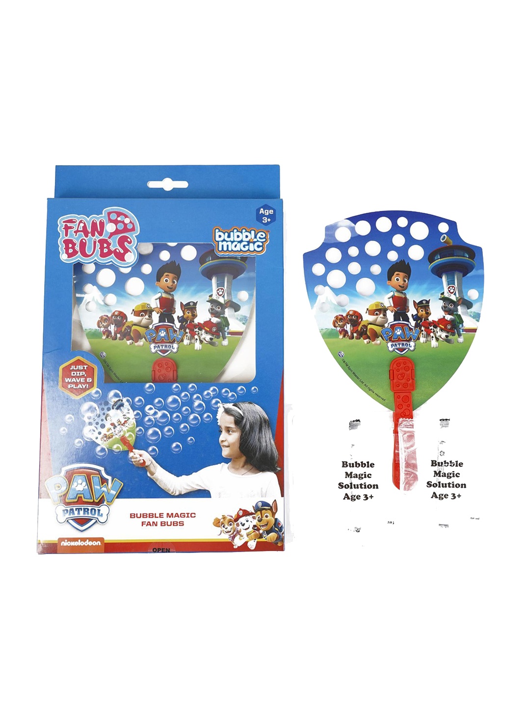 

bubble magic Kids Bubble Solution With Hand Fans Activity Toy, Blue