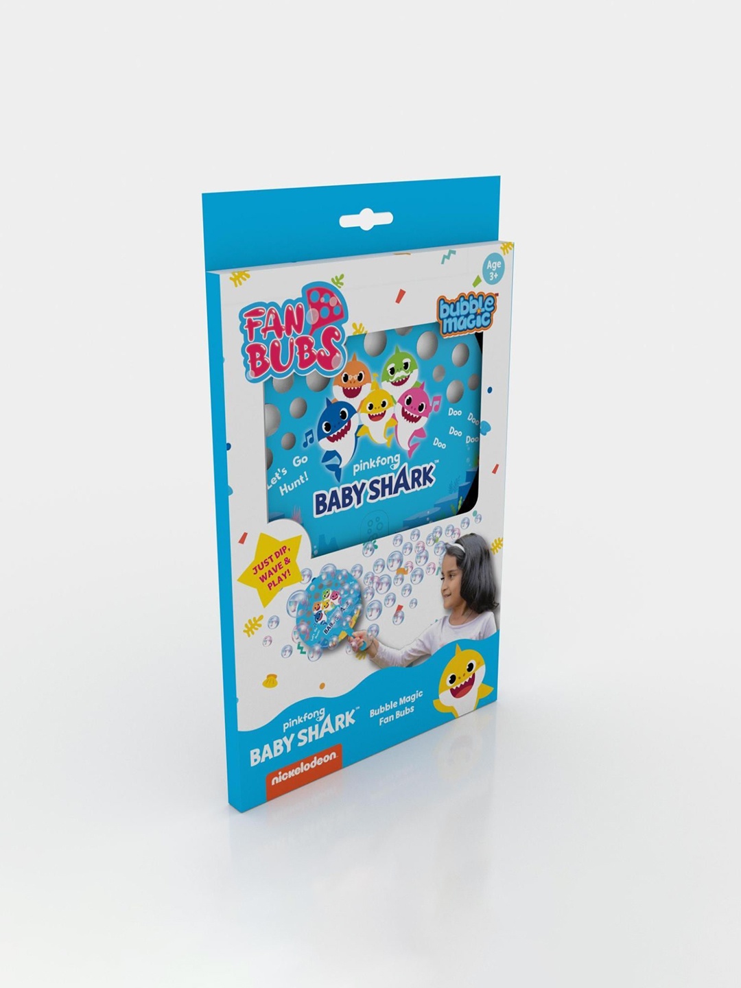 

bubble magic Kids Bubble Solution With Hand Fans Activity Toy, Blue