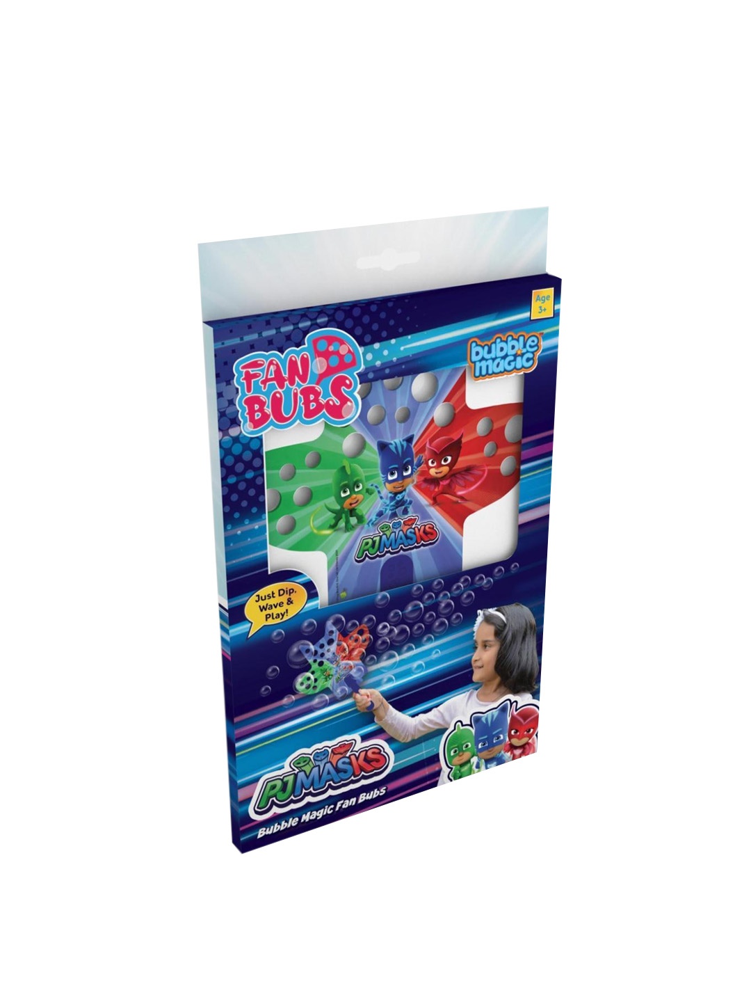 

bubble magic Kids Bubble Solution With Hand Fan, Blue
