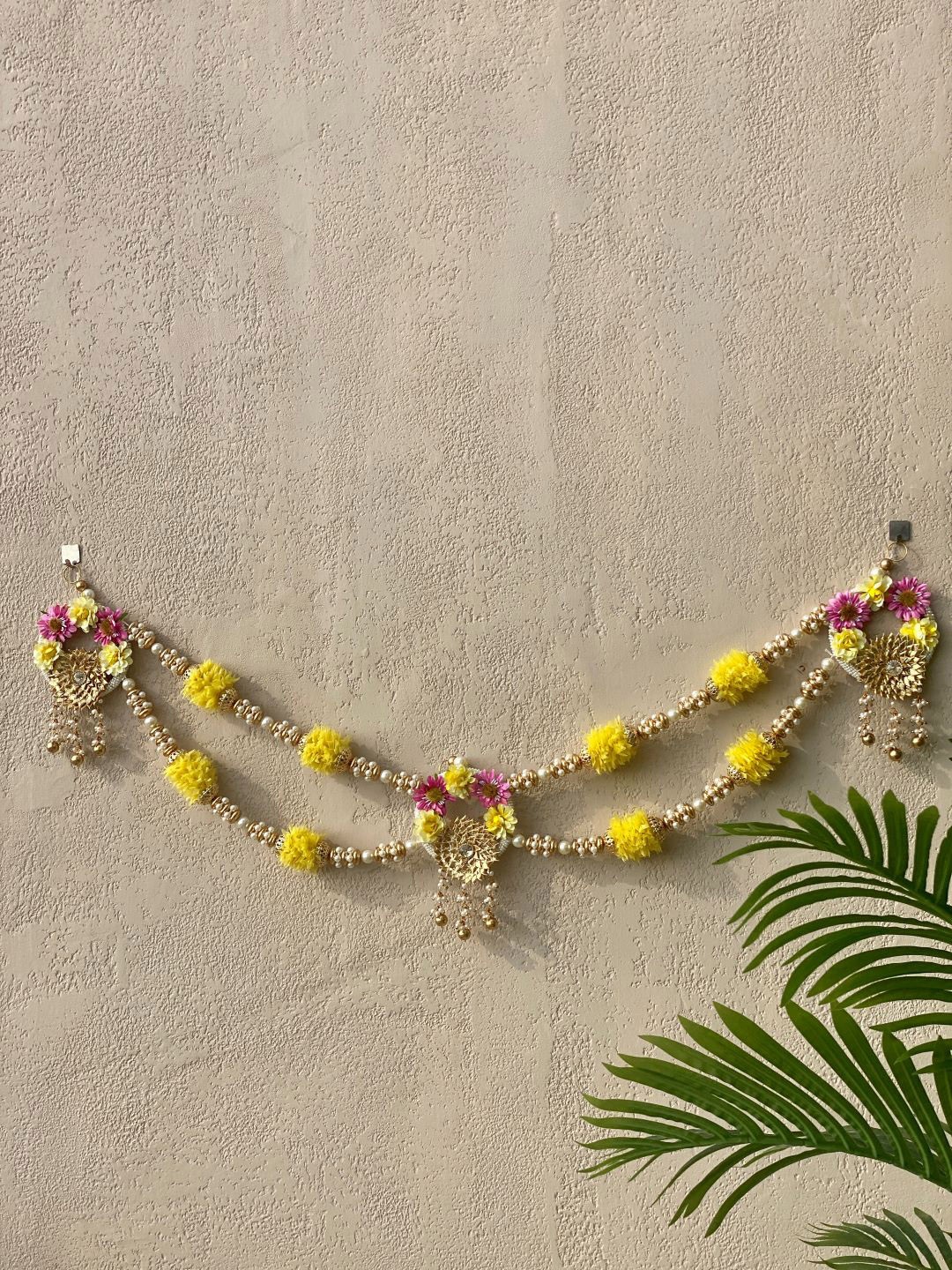 

Mason Home Red & Yellow Artificial Flower Toran
