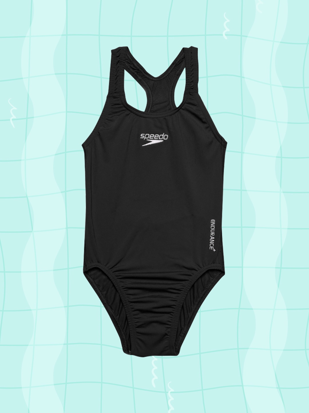 

Speedo Girls Black Solid Swimsuit 8007280001
