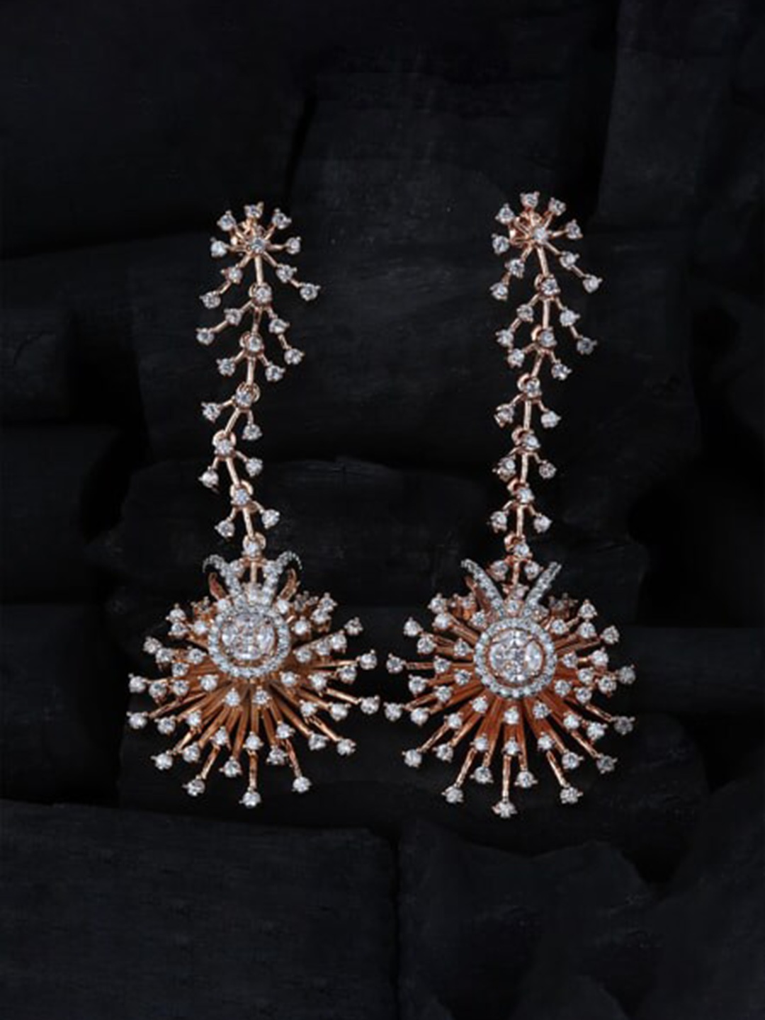 

Mirana Rose Gold-Plated Contemporary Drop Earrings