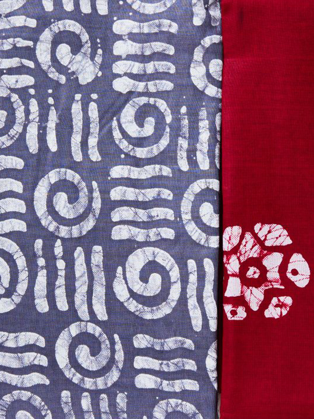 

SALWAR STUDIO Ethnic Motifs Printed Pure Cotton Unstitched Dress Material, Grey