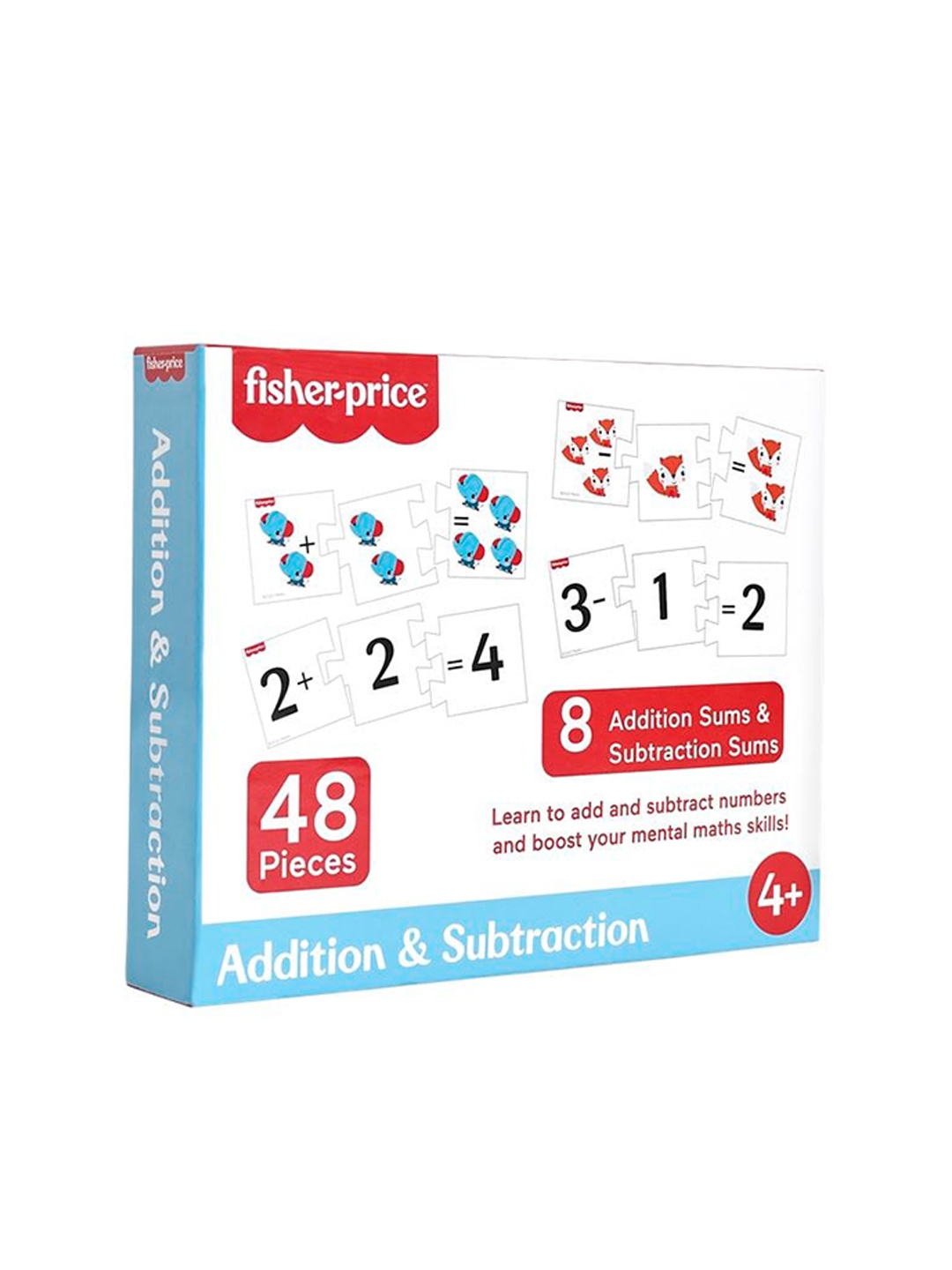 

Fisher-Price Kids 48 Pieces Addition & Subtraction Of Puzzles, White