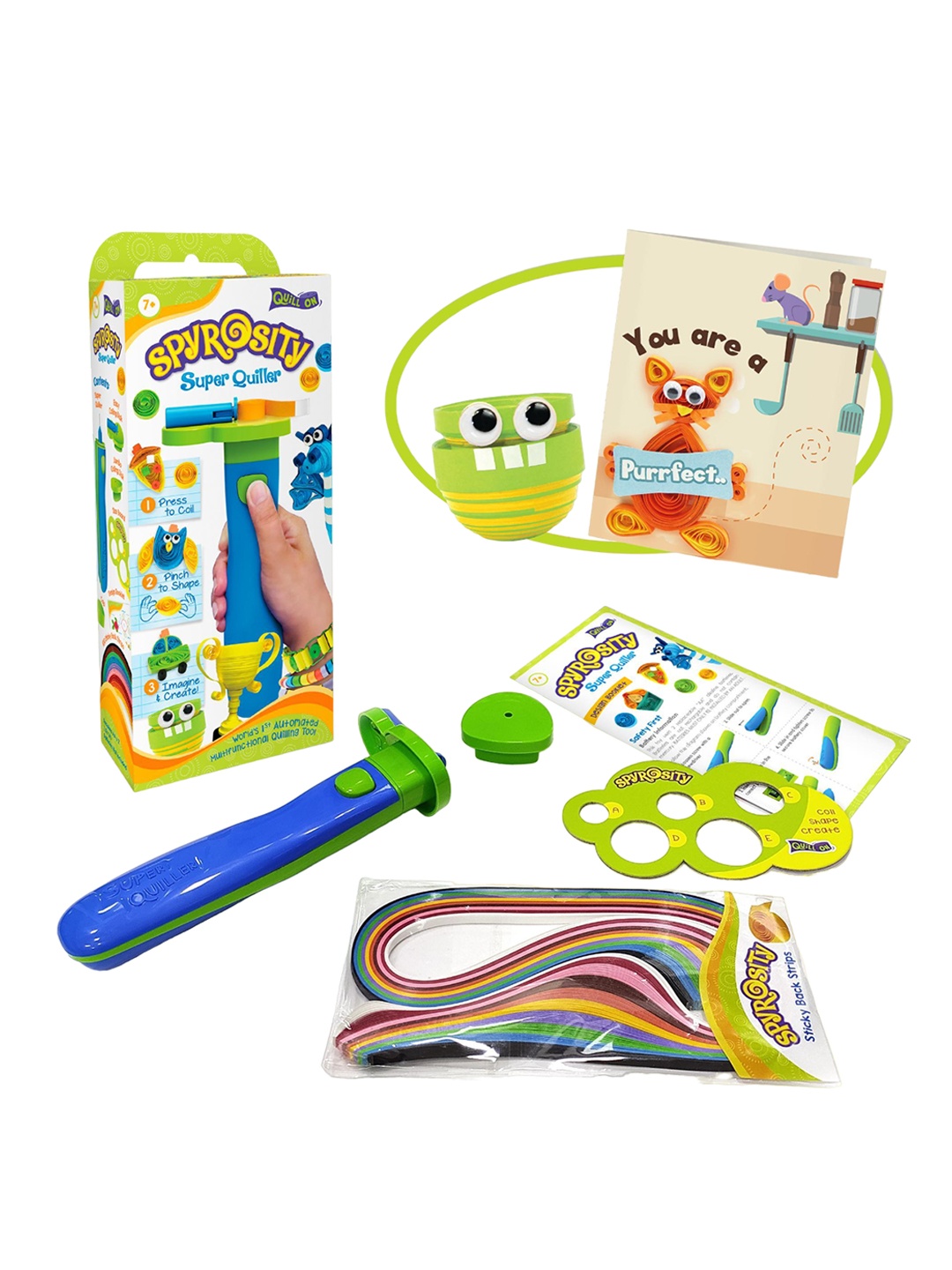 

Imagimake Blue & Green Paper Craft Spyrosity Super Quiller