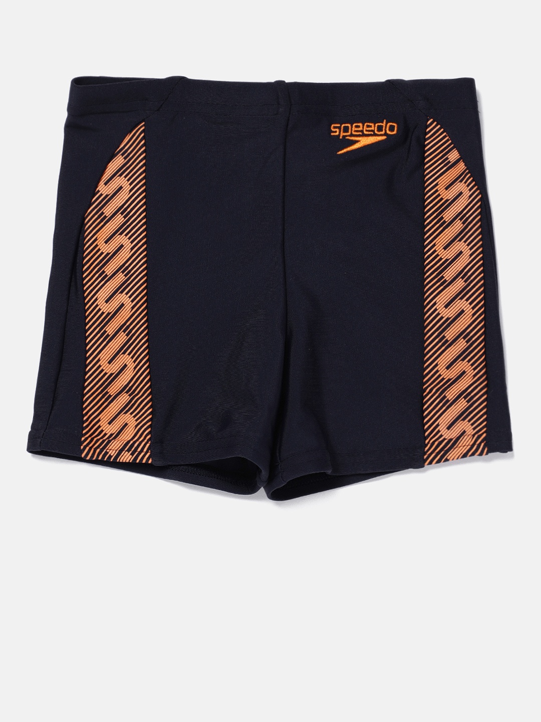 

Speedo Boys Navy Printed Endurance Swim Shorts, Navy blue