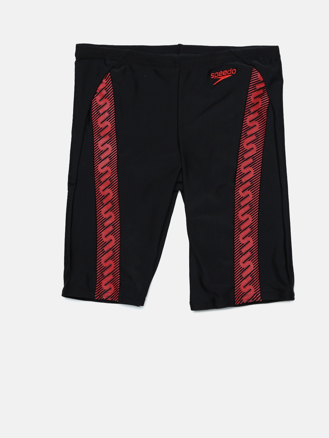 

Speedo Boys Black & Red Printed MONOGRAM JAMMER Swim Shorts