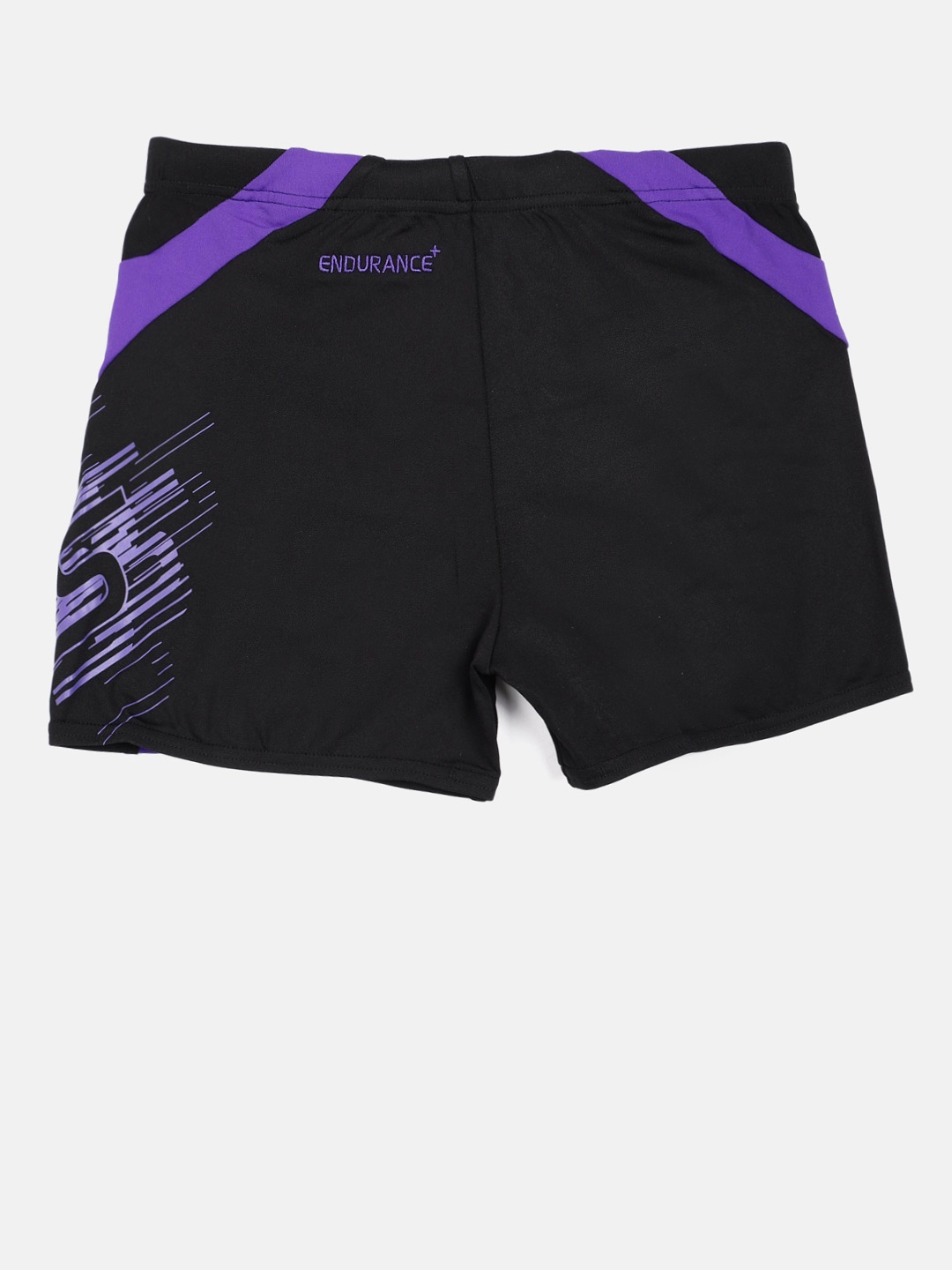 

Speedo Men Black & Purple GRAPHIC SPLICE Printed Swim Shorts 8090299186