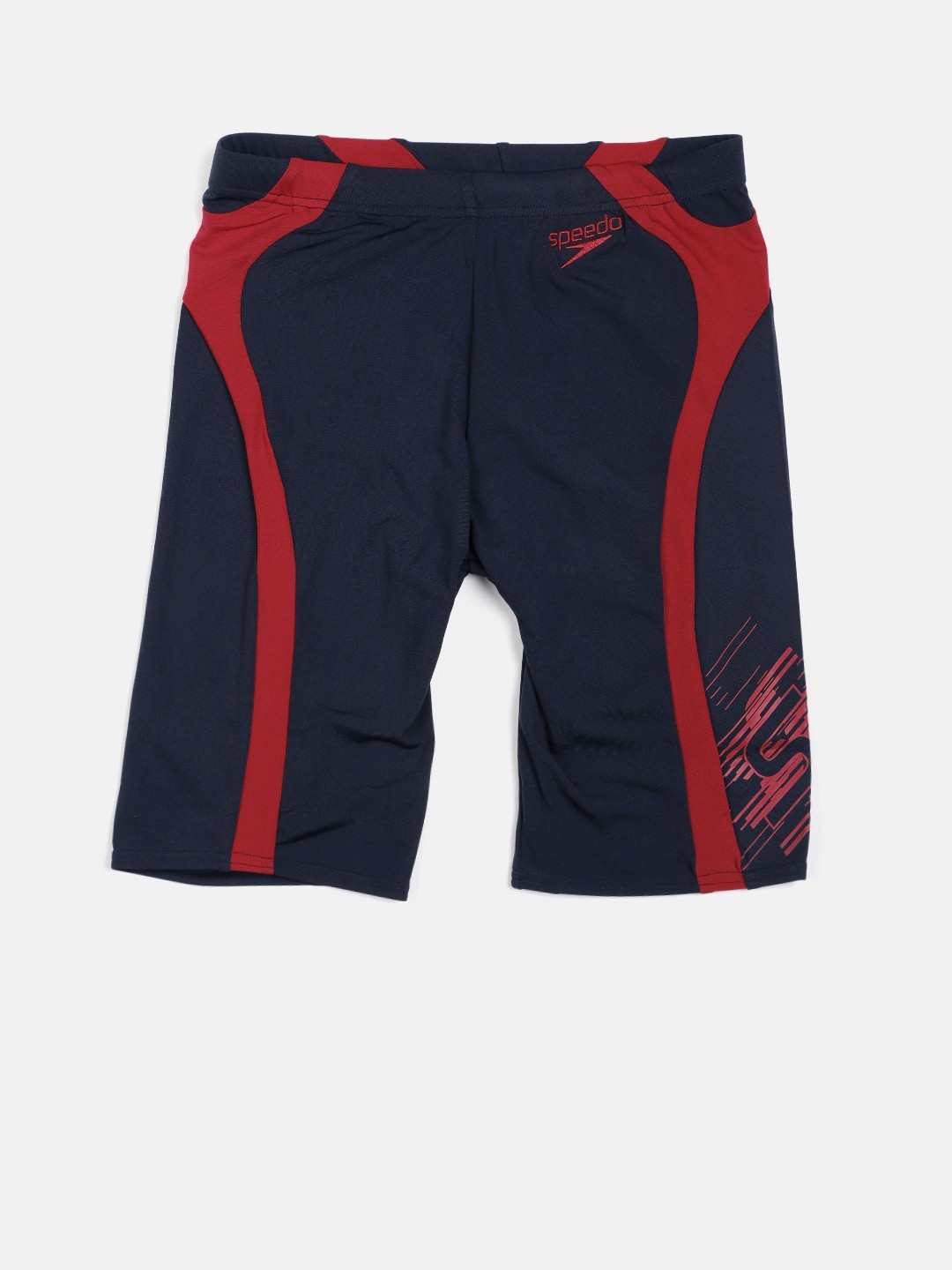 

Speedo Men Navy Blue Focusflux Panel Jammer Swim Shorts 8090307522