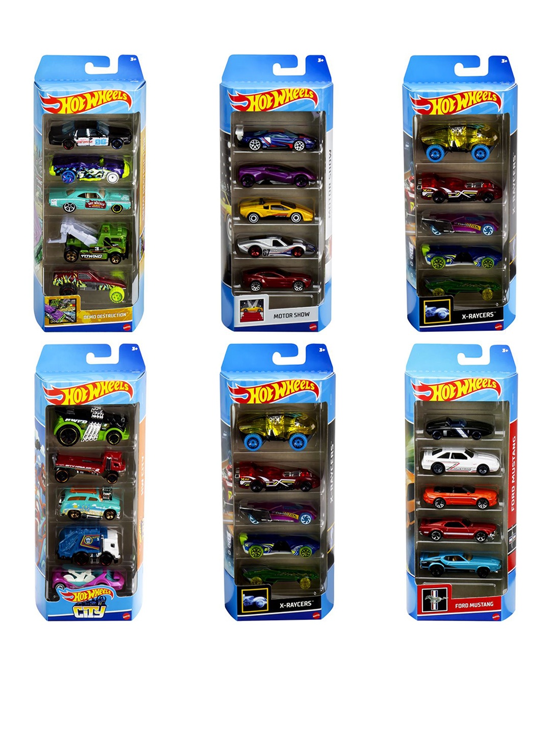 

Hot Wheels Kids 5 Pcs 64 Scale Vehicles Cars, Yellow