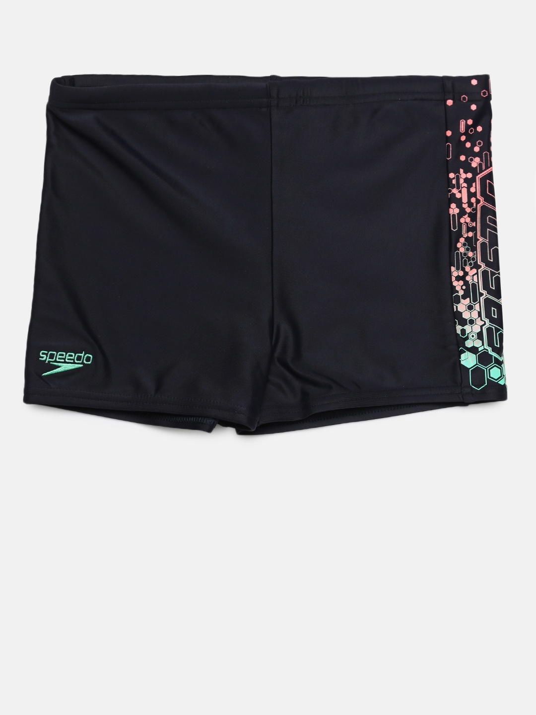 

Speedo Boys Navy Printed Swim Shorts, Navy blue