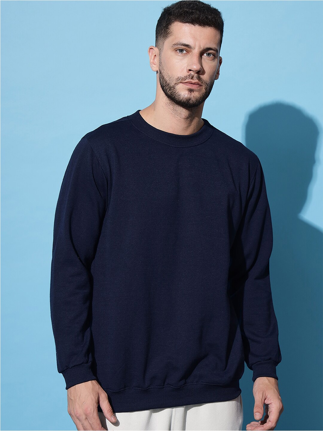 

Imsa Moda Graphic Printed Pullover, Navy blue
