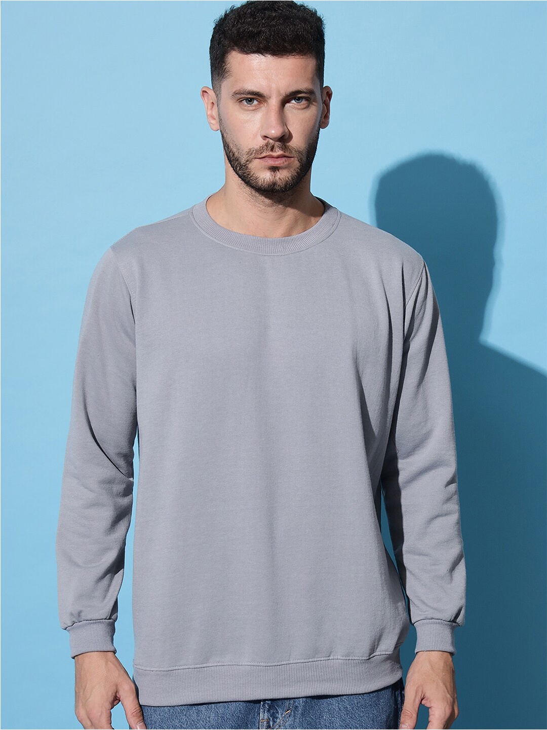 

Imsa Moda Graphic Printed Pullover, Grey