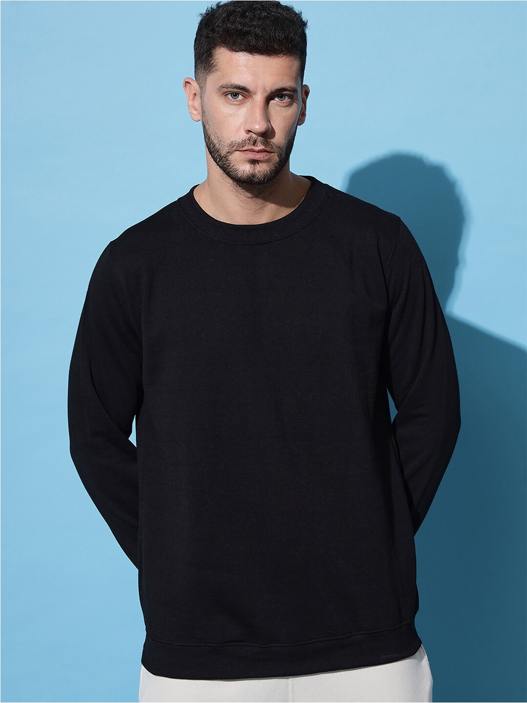 

Imsa Moda Graphic Printed Pullover, Black