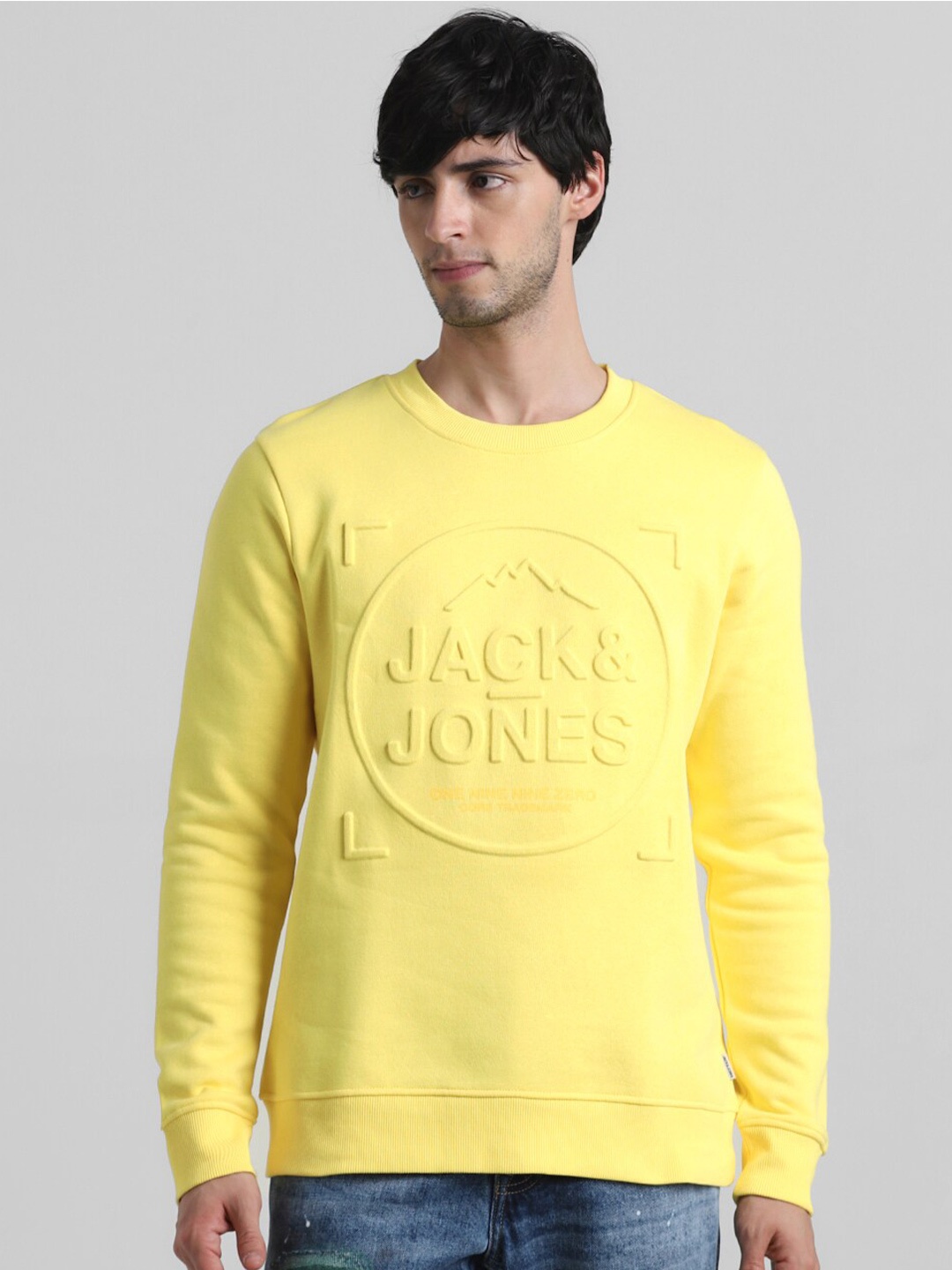 

Jack & Jones Self Design Pullover Sweatshirt, Yellow