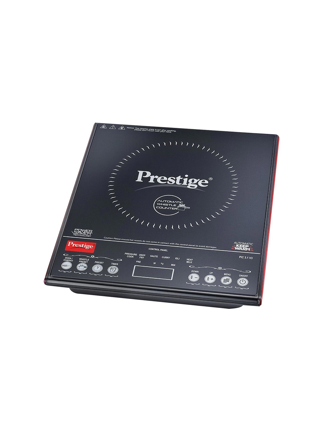 

Prestige PIC 3.1 V3 Black & Grey 2000 W Induction Cooktop