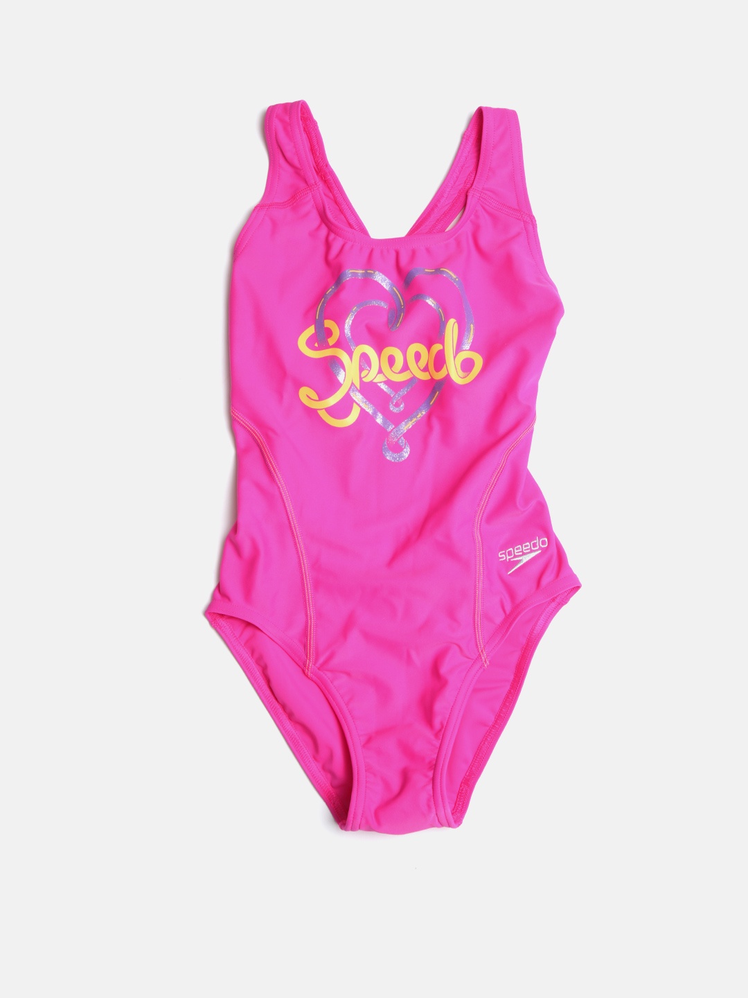 

Speedo Girls Pink Printed Swim Suit