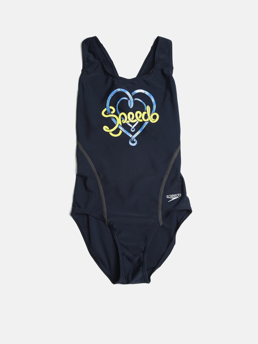 

Speedo Girls Navy Blue Printed Swim Suit 807889A124