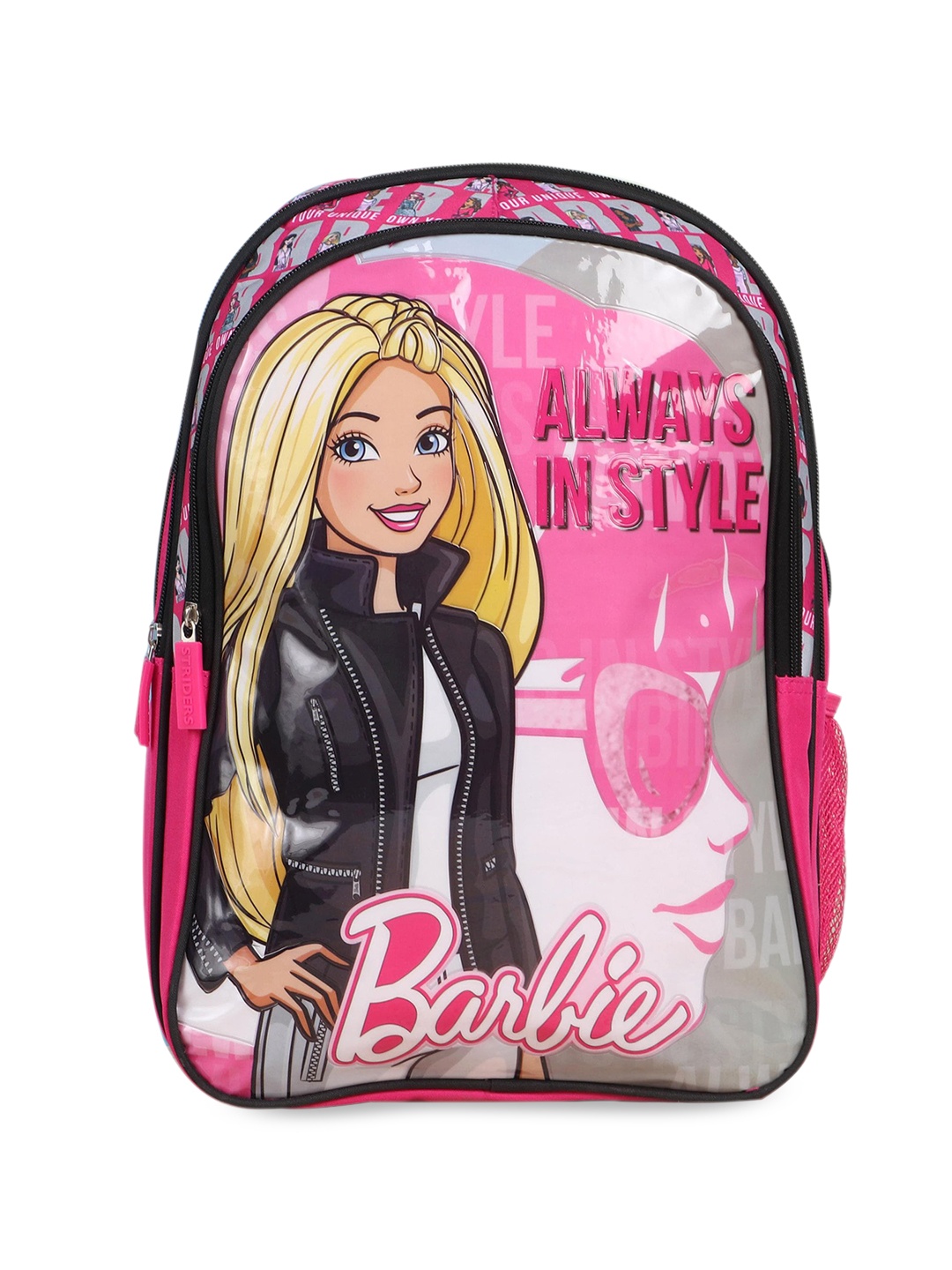 

Barbie Kids Always In Style Printed Water Repellent Backpack Bag, Pink