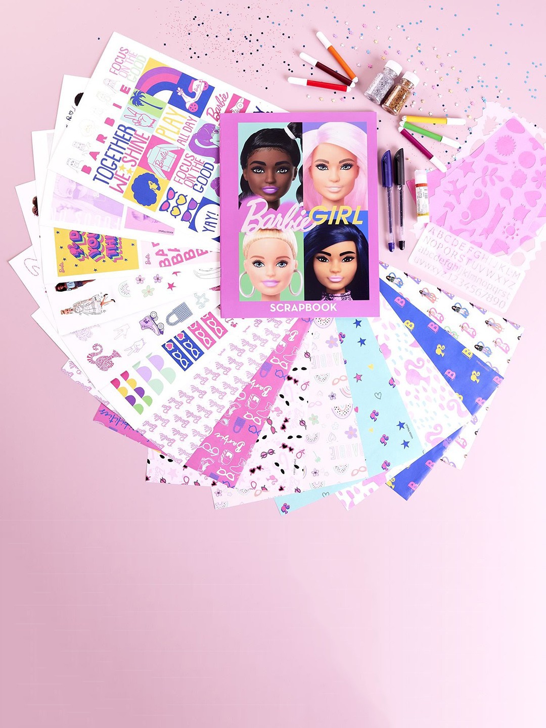 

Barbie Barbie Themed Diy Scrapbook Kit, Pink