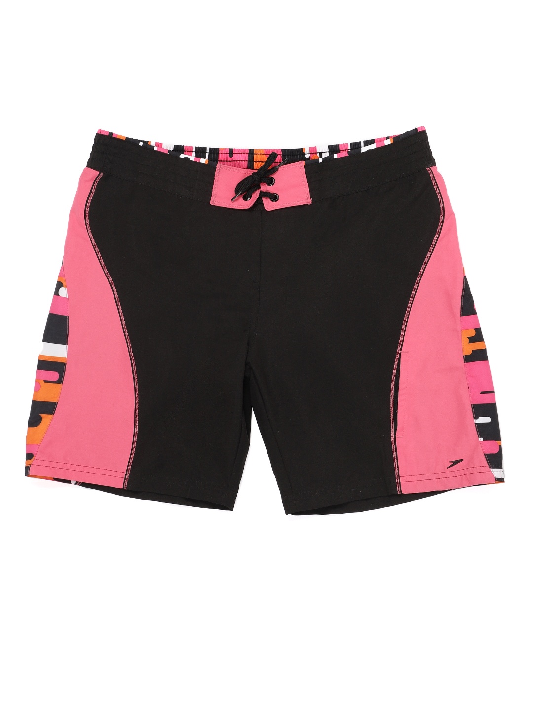 

Speedo Women Black & Pink AF Surf Soaker Printed Swim Shorts