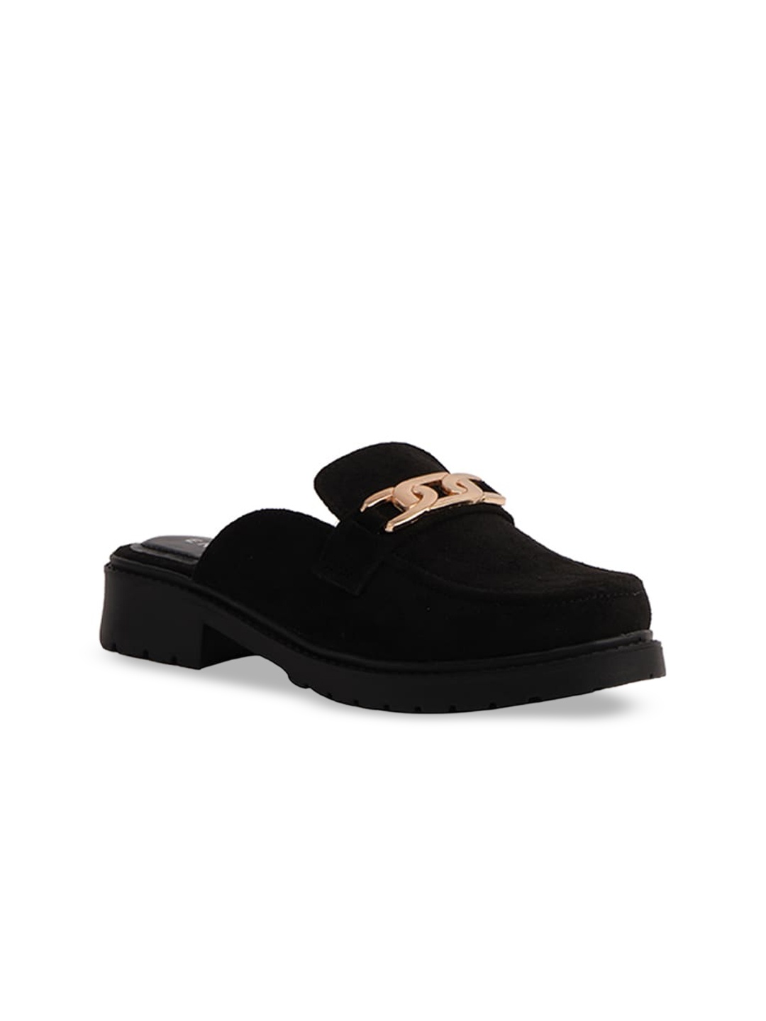 

ERIDANI Clover Embellished Loafers, Black