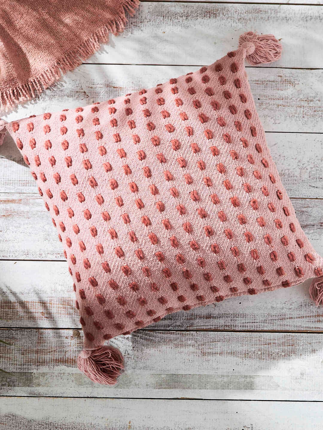 

Chumbak Pink & Brown Embroidered Cotton Square Cushion Covers