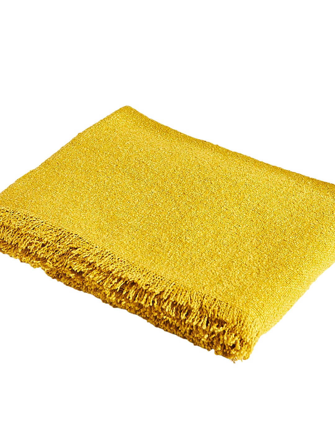 

Chumbak Yellow Self-Design Throws