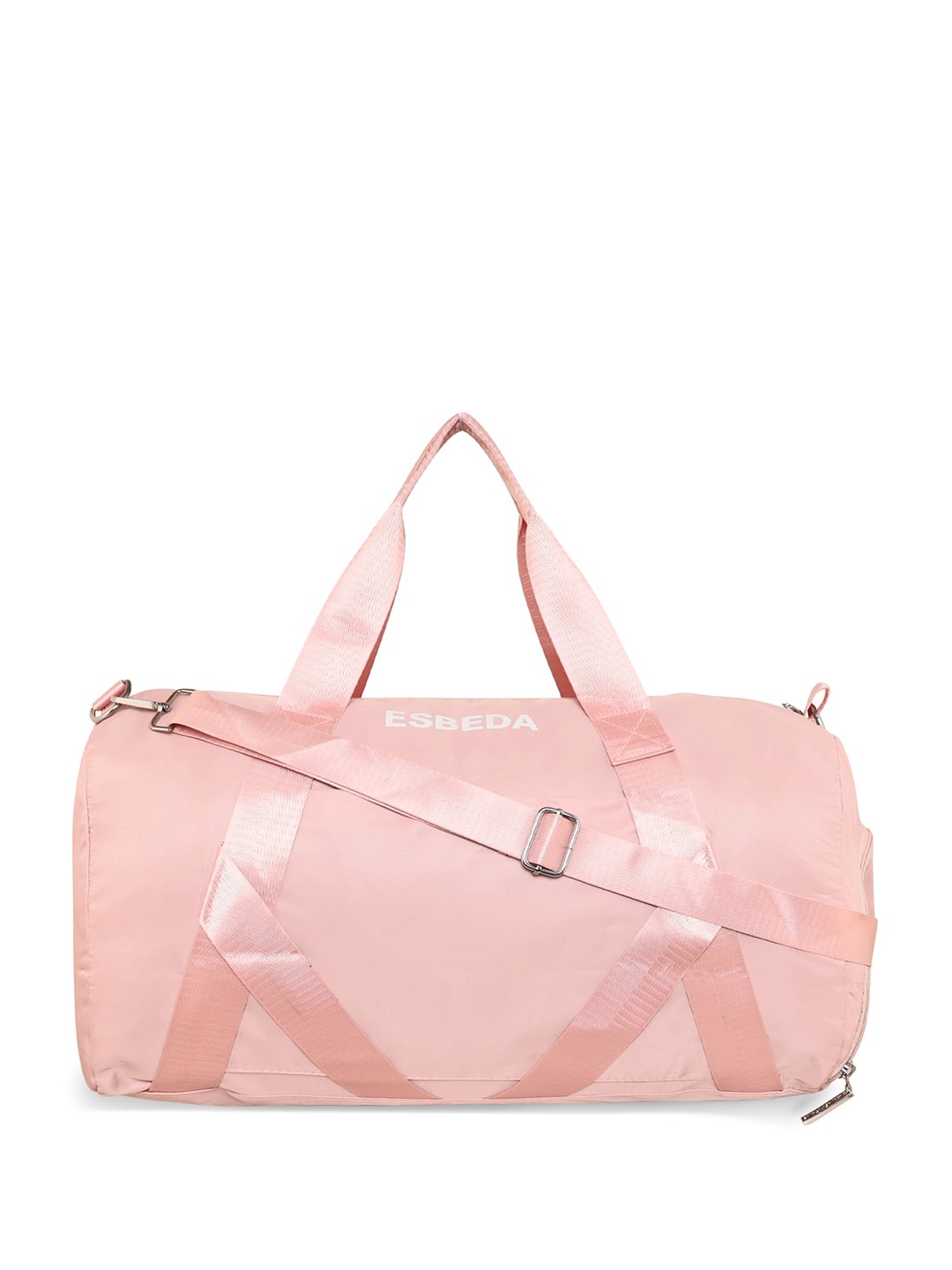 

ESBEDA Brand Logo Printed Sports Duffel Bag, Pink