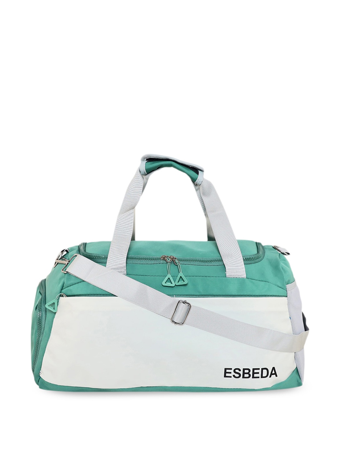 

ESBEDA Colourblocked Duffel Bag, Green