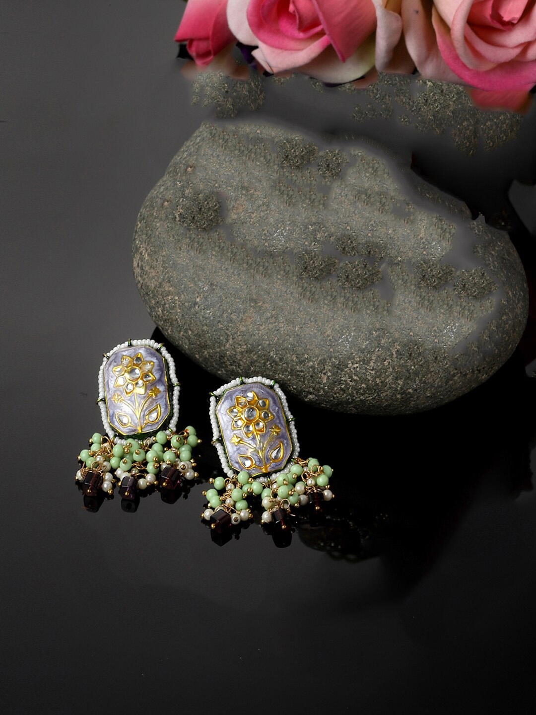 

DUGRISTYLE Contemporary Studs Earrings, Blue