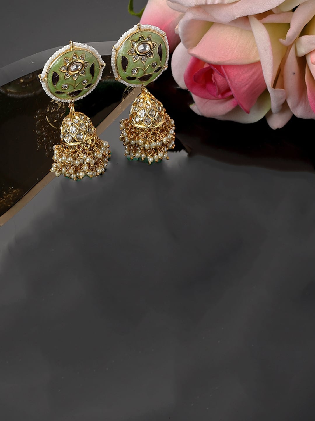 

DUGRISTYLE Contemporary Drop Earrings, Green