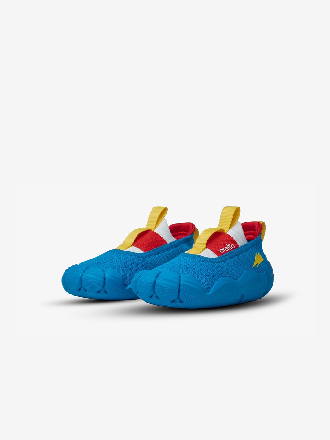 

Aretto Kids Unisex Happy Hopper Adaptive Fit Slip-On Sneakers with Anti-Skid Sole, Blue
