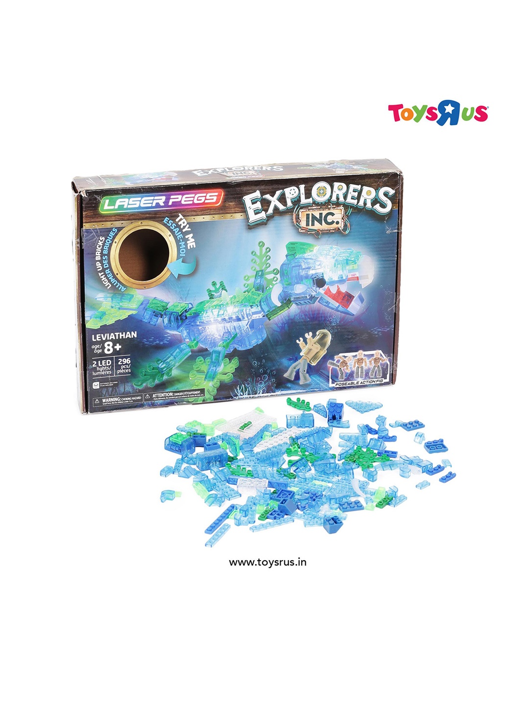 

Laser Pegs Explorers Leviathan Light Up Bricks, Blue