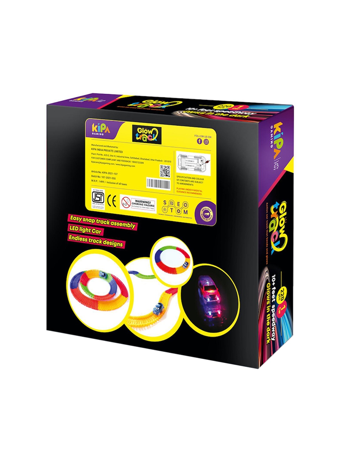 

KIPA Gaming Glow Track 220 PCS + 1CAR, Red