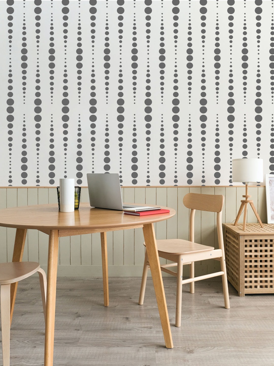 

KAYRA DECOR White Vintage Beads Design Stencils