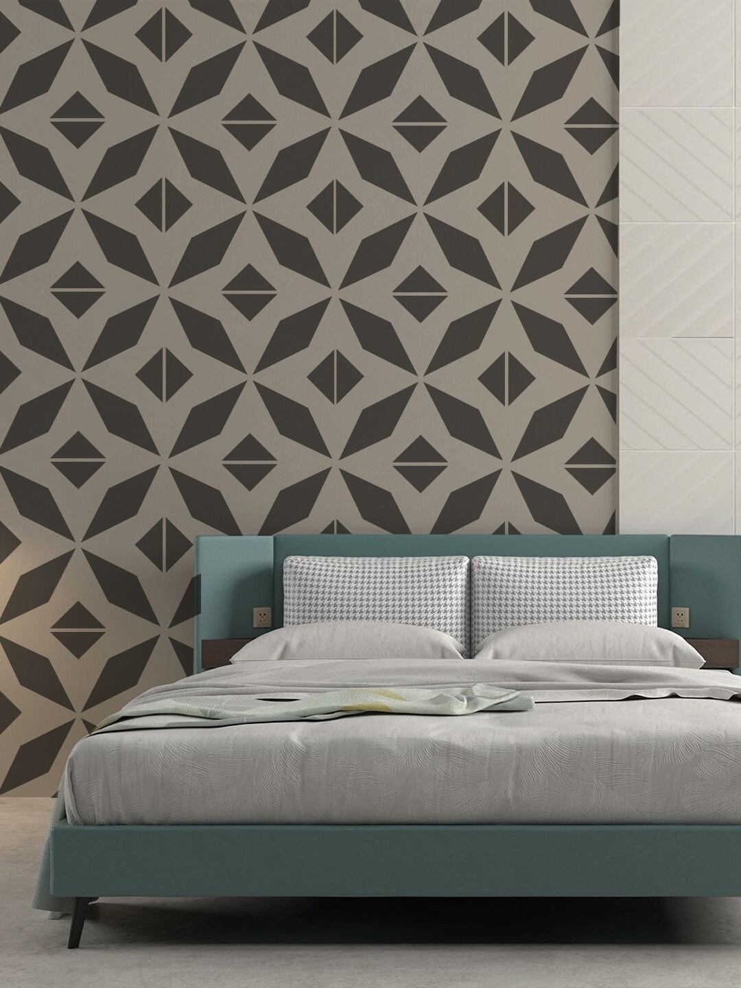

KAYRA DECOR White Draco Design Wall Painting Stencils