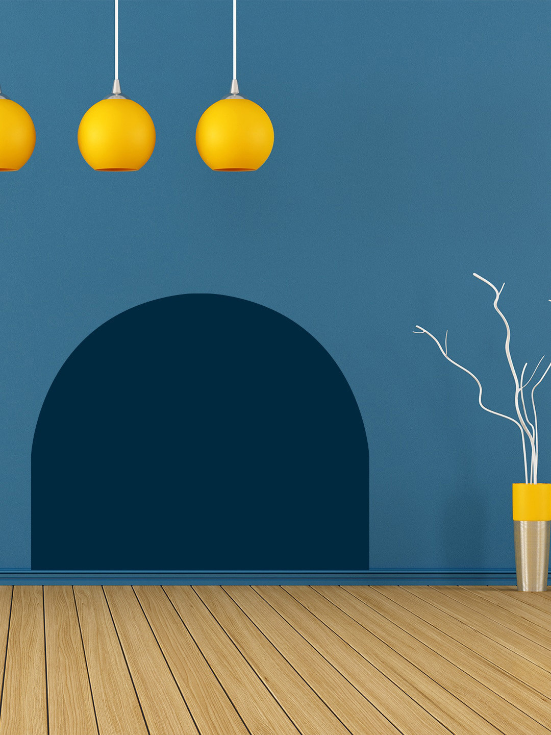 

KAYRA DECOR White Arch Wall Painting Stencil