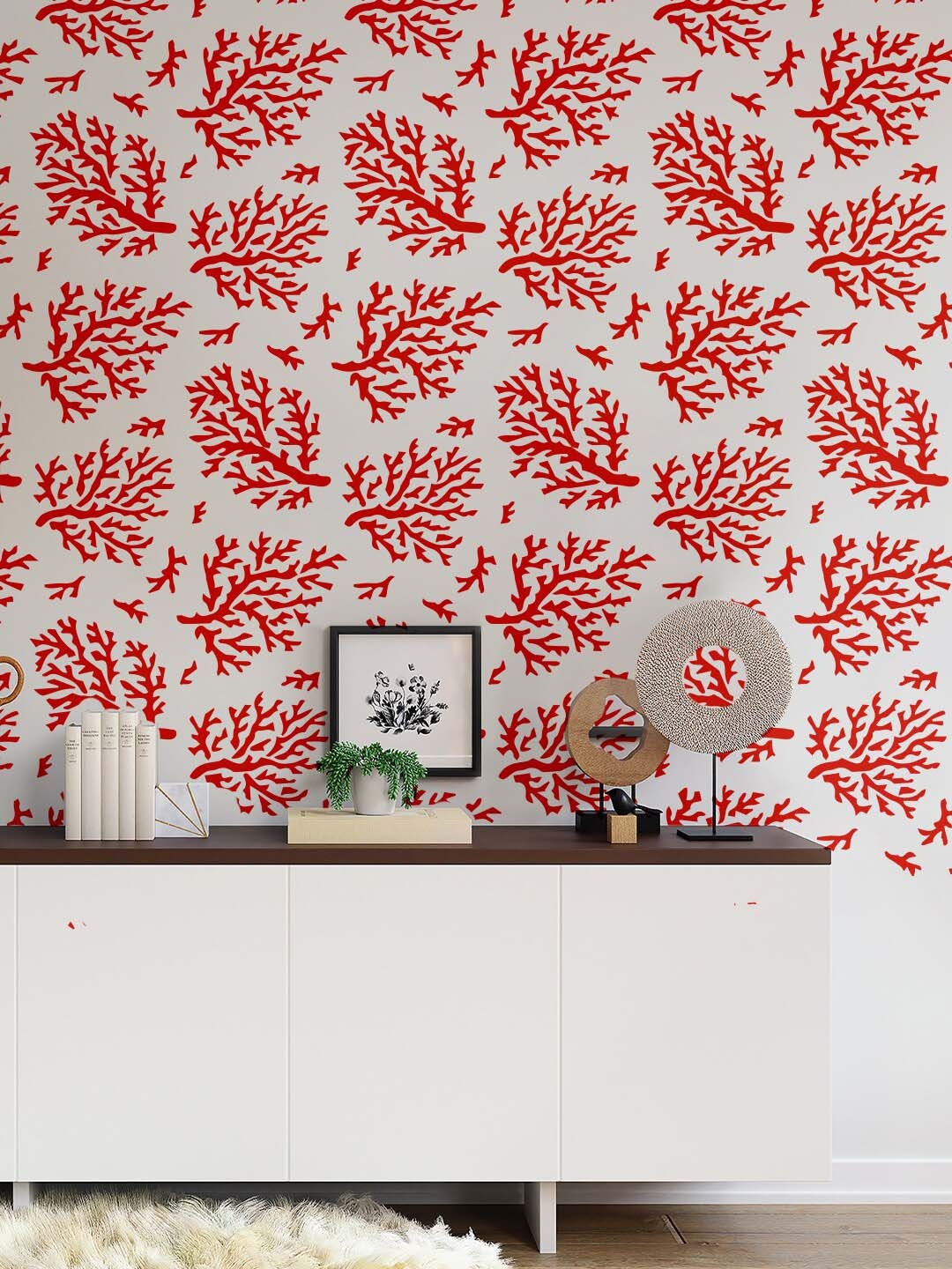 

KAYRA DECOR White Reefs Wall Painting Stencils