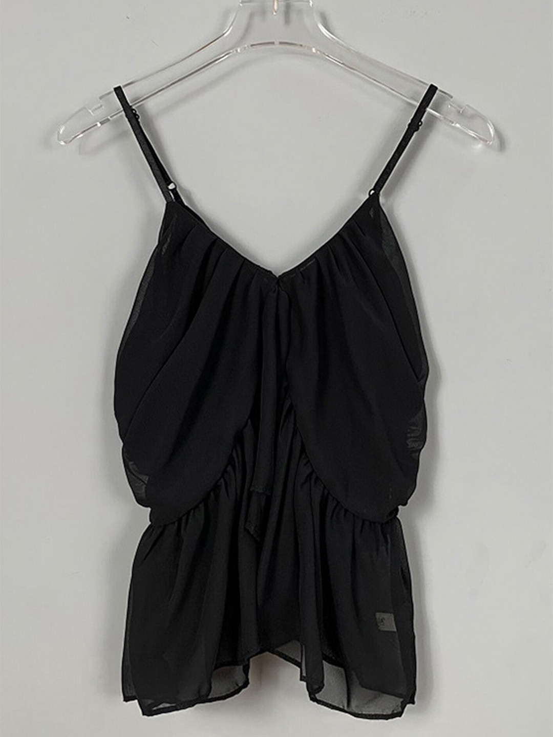 

LULU & SKY Shoulder-Strap Empire Top, Black